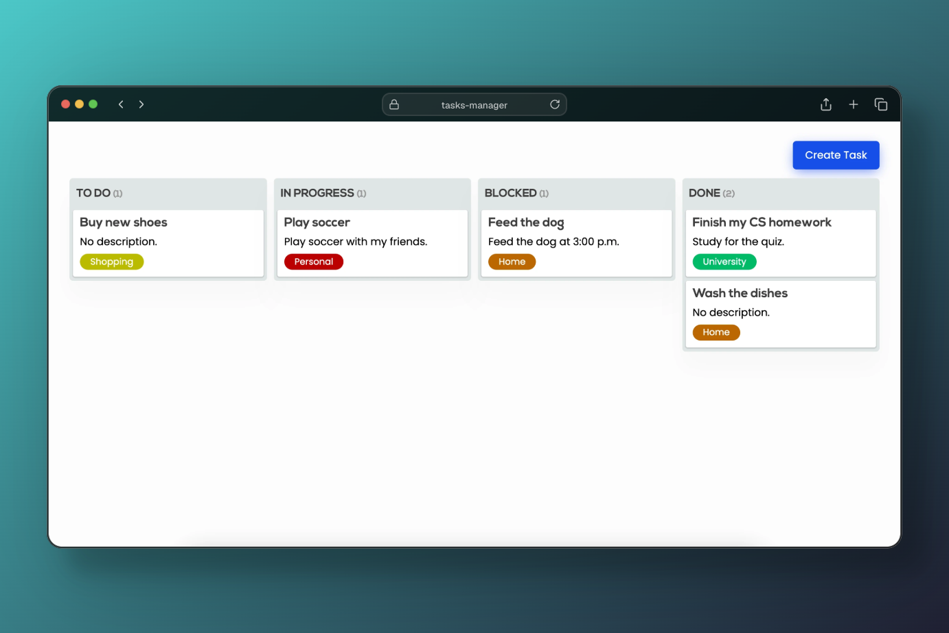 Tasks Manager